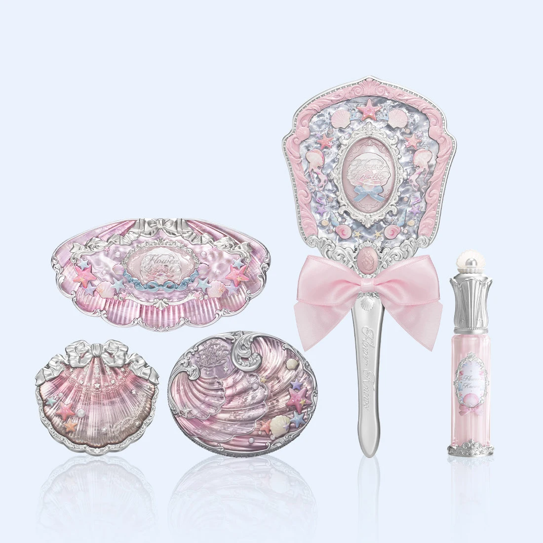 Flower Knows Shell's Jewel Mermaid Glow Makeup Set Eyeshadow Lip Gloss Blush Shimmering Glow Aesthetic Gift Set
Flower Knows Shell's Jewel Mermaid Glow Makeup Set Eyeshadow Lip Gloss Blush Shimmering Glow Aesthetic Gift Set
