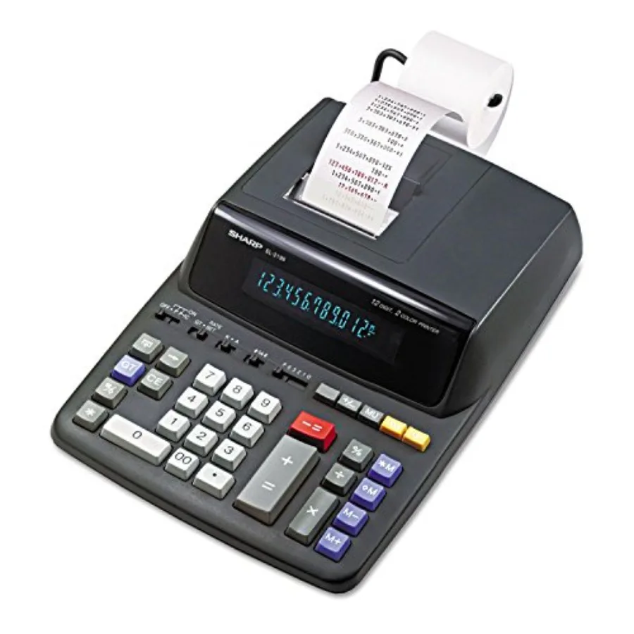 Two-Color Printing Calculator for office use, ABS plastic body, black/red print, 3.7 lines/sec speed
Two-Color Printing Calculator for office use, ABS plastic body, black/red print, 3.7 lines/sec speed
