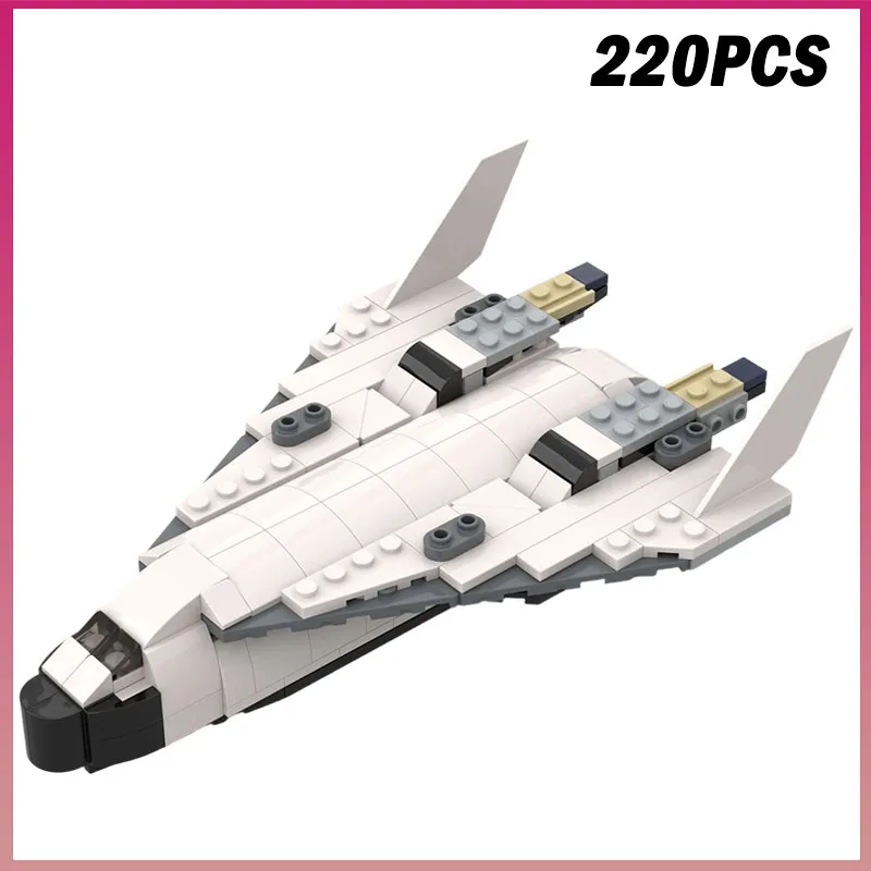220 деталей, НОВИНКА, конструктор MOC «Космический шаттл-истребитель», модель космического корабля, креативная сборная игрушка, подарок на день рождения для детей
220 деталей, НОВИНКА, конструктор MOC «Космический шаттл-истребитель», модель космического корабля, креативная сборная игрушка, подарок на день рождения для детей