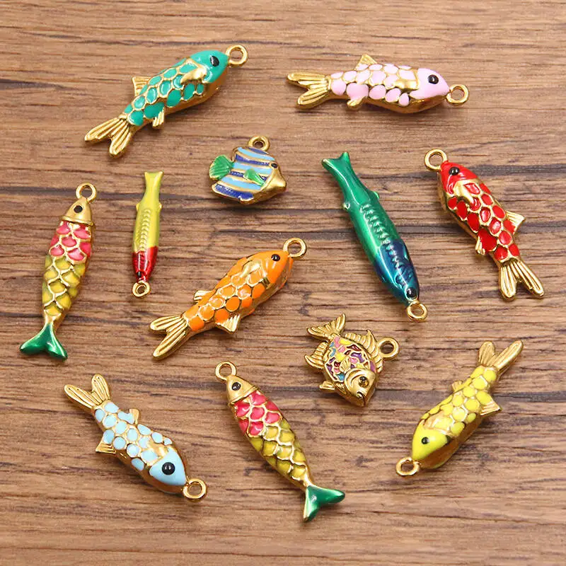 2Pcs Mix 304 Stainless Steel Enamel Drop Oil Marine Animals Pendant Fish Charm DIY Earrings Jewelry Making
2Pcs Mix 304 Stainless Steel Enamel Drop Oil Marine Animals Pendant Fish Charm DIY Earrings Jewelry Making