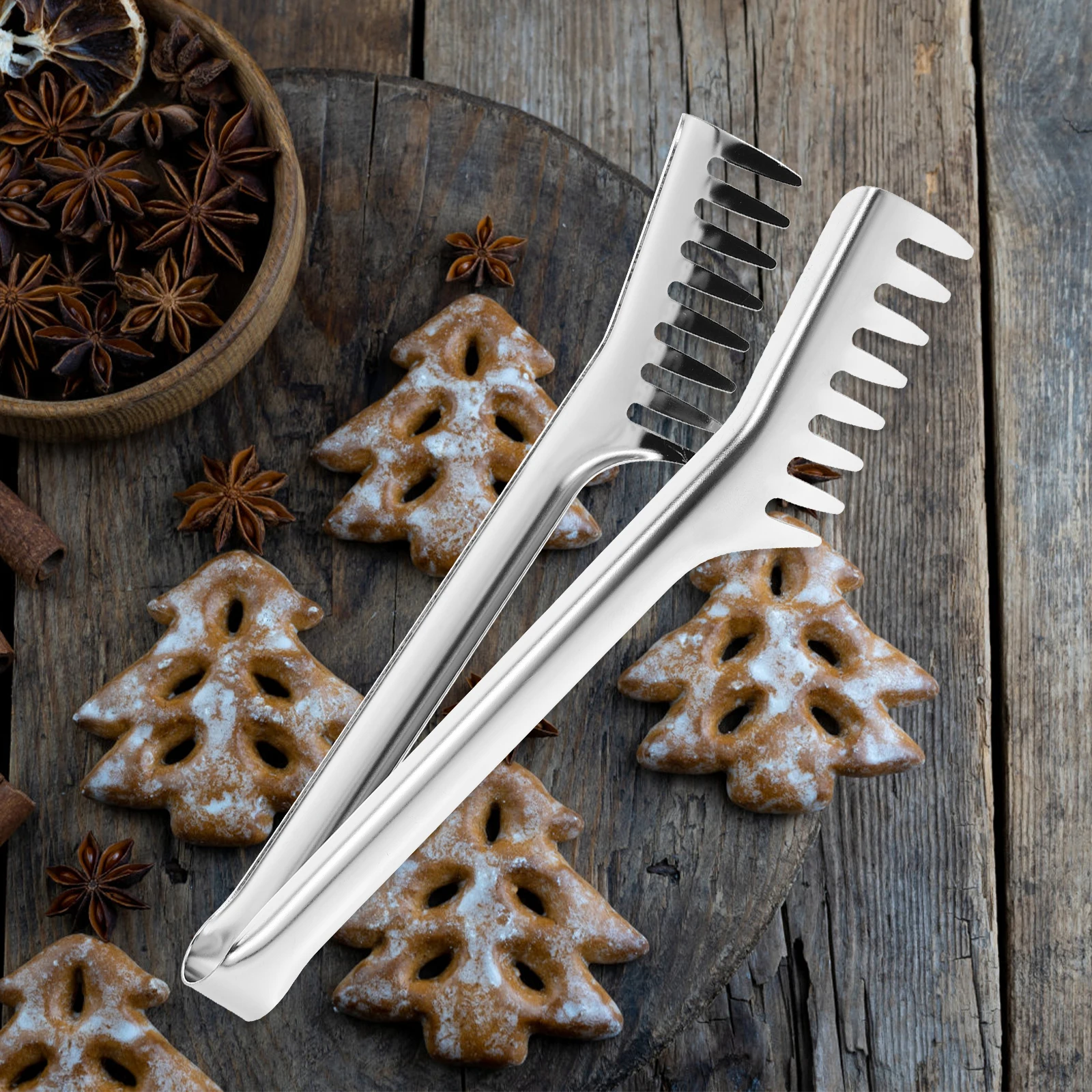 Stainless Steel Food Rust-Resistant Thick Strong Non-Slip Ergonomic Design for Grilling BBQ Steak Buffet Pasta Baking Cooking
Stainless Steel Food Rust-Resistant Thick Strong Non-Slip Ergonomic Design for Grilling BBQ Steak Buffet Pasta Baking Cooking