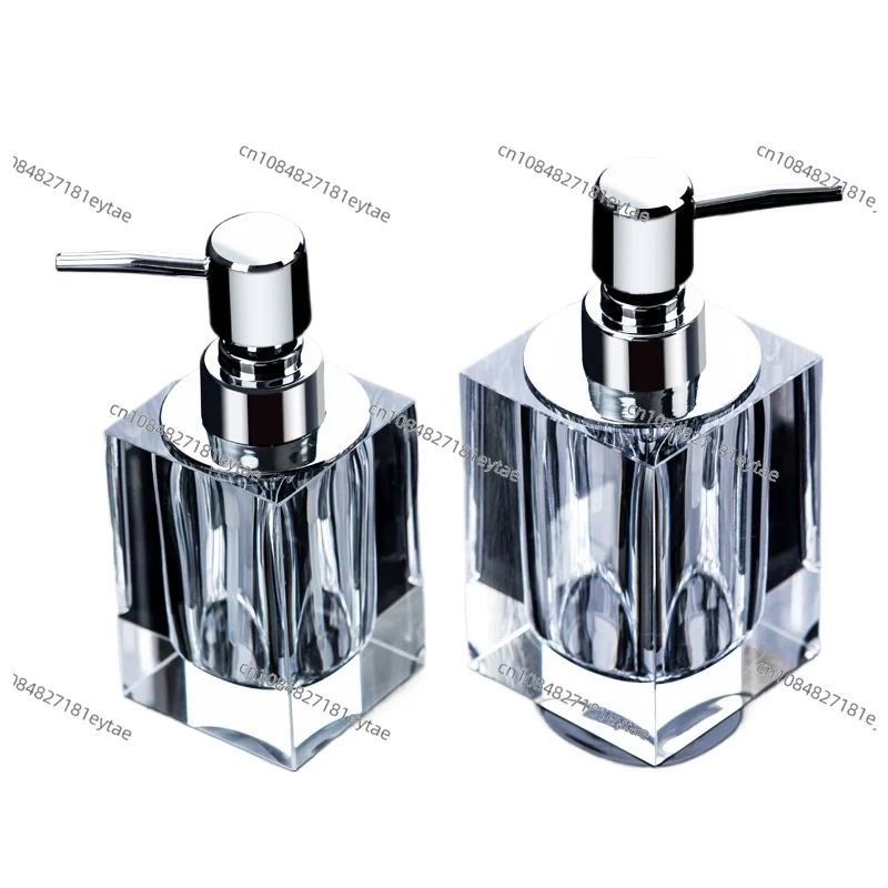 Transparent Crystal Glass Hand Sanitizer Soap Bottle Creative European Press Hotel Liquid Soap Dispenser Soap Lotion Bottle LD85
Transparent Crystal Glass Hand Sanitizer Soap Bottle Creative European Press Hotel Liquid Soap Dispenser Soap Lotion Bottle LD85