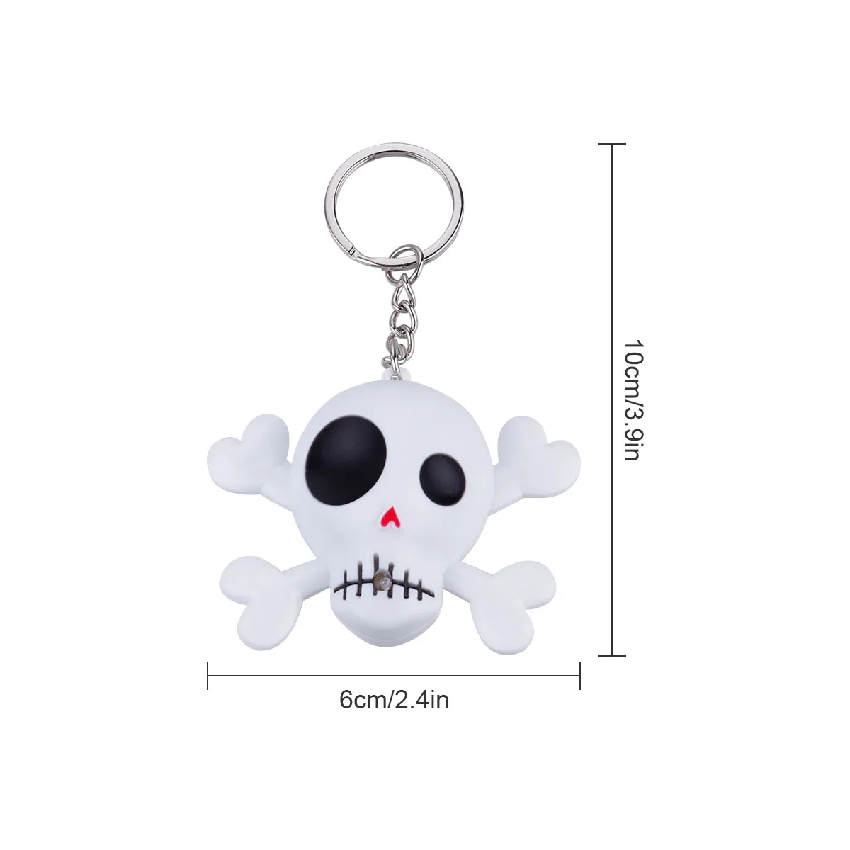 Glowing Skull Key Chain LED Halloween Bag nament Luminous Sound Creative Key Ring Black Color Attach Belt Gift
Glowing Skull Key Chain LED Halloween Bag nament Luminous Sound Creative Key Ring Black Color Attach Belt Gift