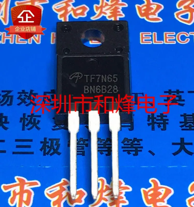 20 шт./лот TF7N65 AOTF7N65 TO-220F 650 В 7 А
20 шт./лот TF7N65 AOTF7N65 TO-220F 650 В 7 А