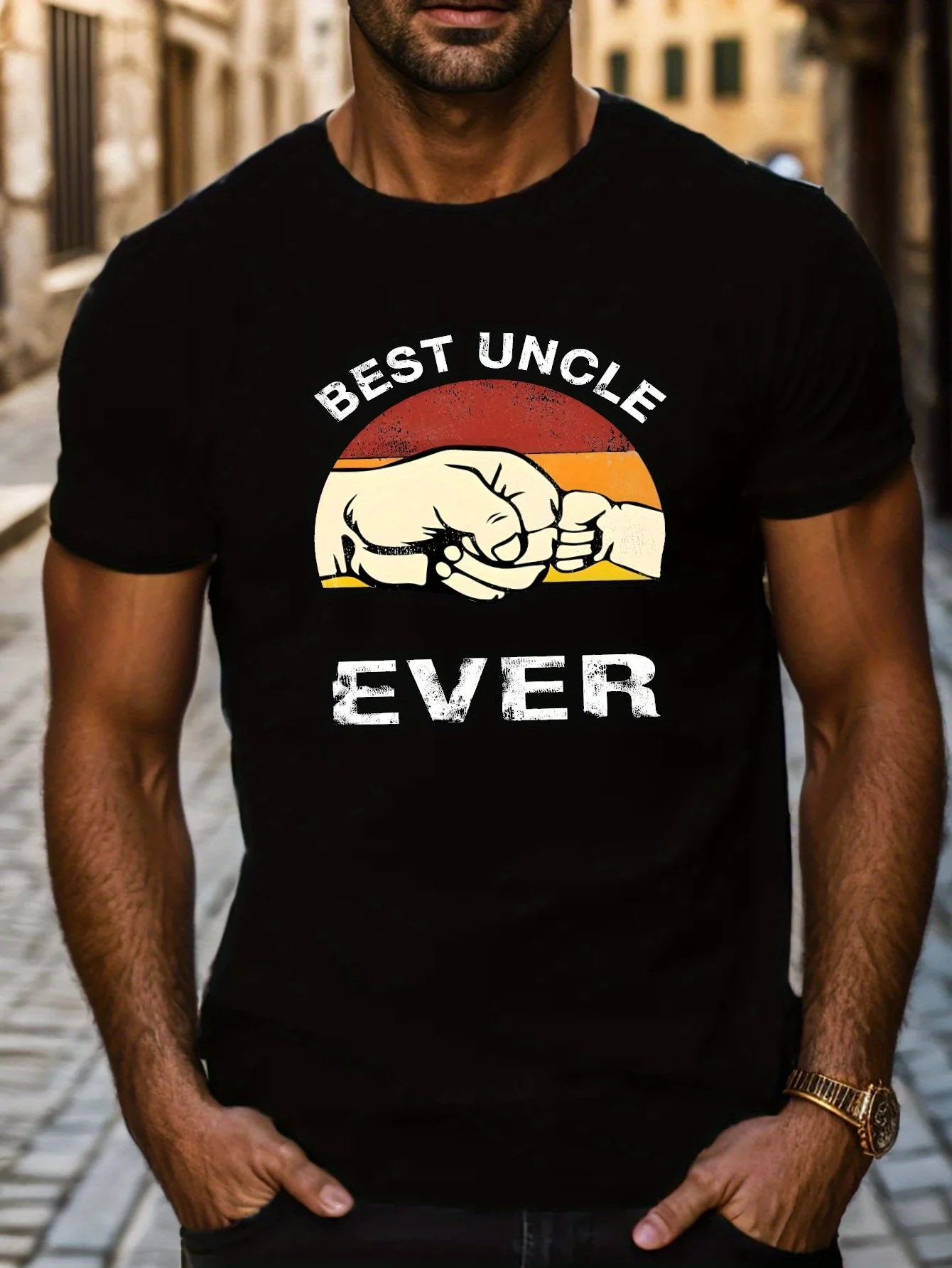 Мужская повседневная футболка из чистого хлопка Best Uncle с геометрическим узором, идеально подходящая для лета и всех сезонов
Мужская повседневная футболка из чистого хлопка Best Uncle с геометрическим узором, идеально подходящая для лета и всех сезонов