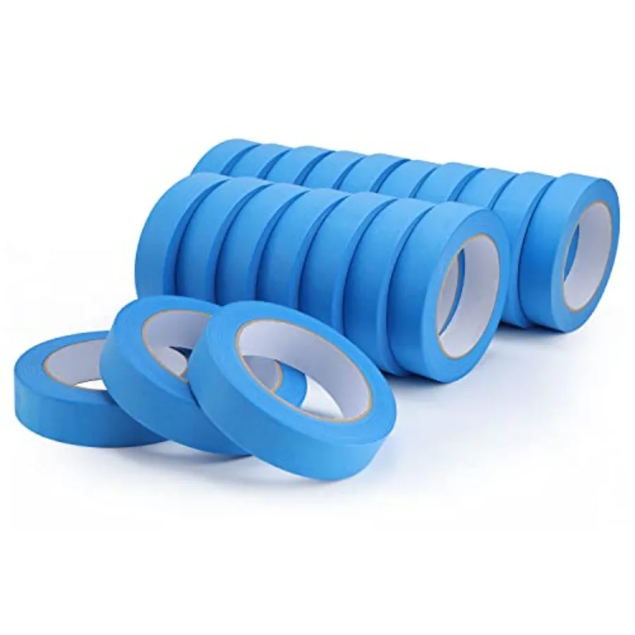 Blue Painters Tape Bulk Pack 0.95 inch by 55 Yards Paper Washy-Tape Blue Masking Tape for Wall Painting and Crafts
Blue Painters Tape Bulk Pack 0.95 inch by 55 Yards Paper Washy-Tape Blue Masking Tape for Wall Painting and Crafts