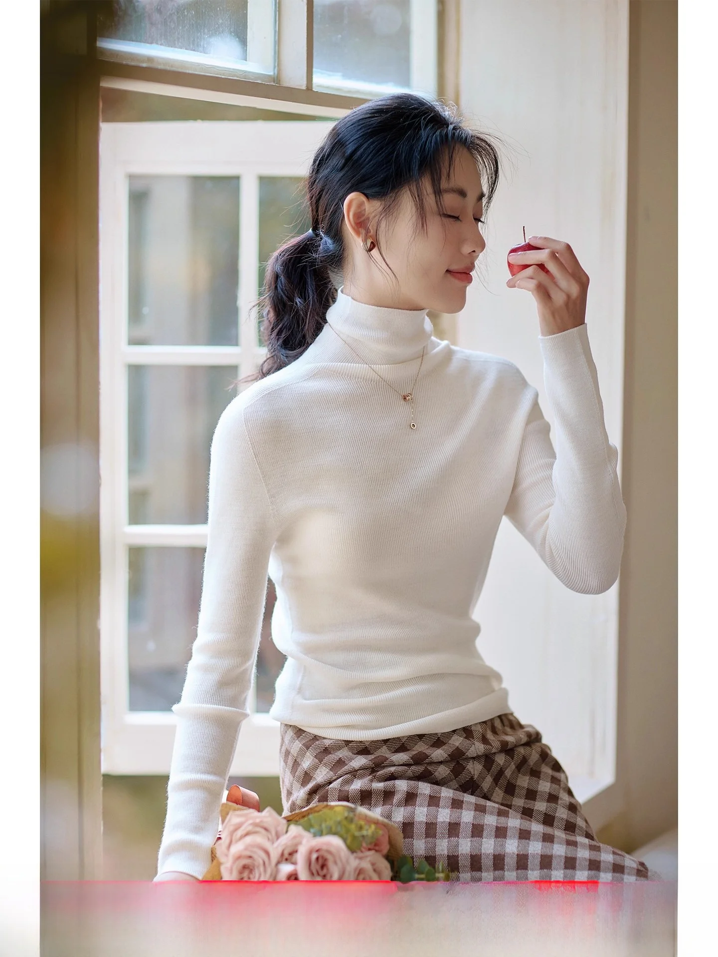 Красный свитер Red Remembrance 00 из чистой шерсти с высоким воротником, женский, облегающий, осенне-зимний, новый базовый топ, мягкий, теплый, стандартный крой
Красный свитер Red Remembrance 00 из чистой шерсти с высоким воротником, женский, облегающий, осенне-зимний, новый базовый топ, мягкий, теплый, стандартный крой