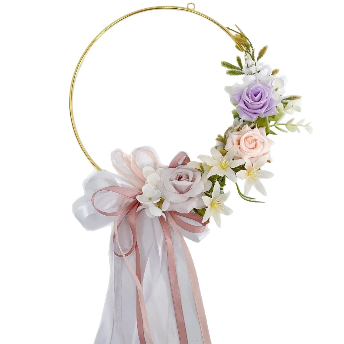 CX creative wrought iron ring wreath wall pendant bridal wreath
CX creative wrought iron ring wreath wall pendant bridal wreath