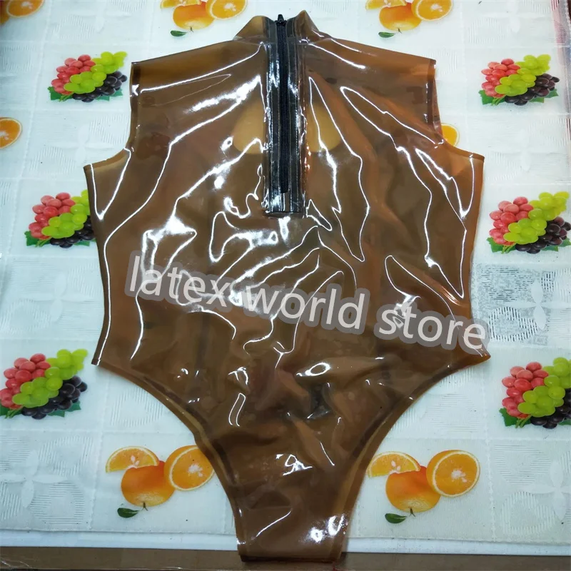 Transparent Black Women Latex Swimsuit Rubber Catsuit Halloween Party Cosplay Costumes Custom Made
Transparent Black Women Latex Swimsuit Rubber Catsuit Halloween Party Cosplay Costumes Custom Made