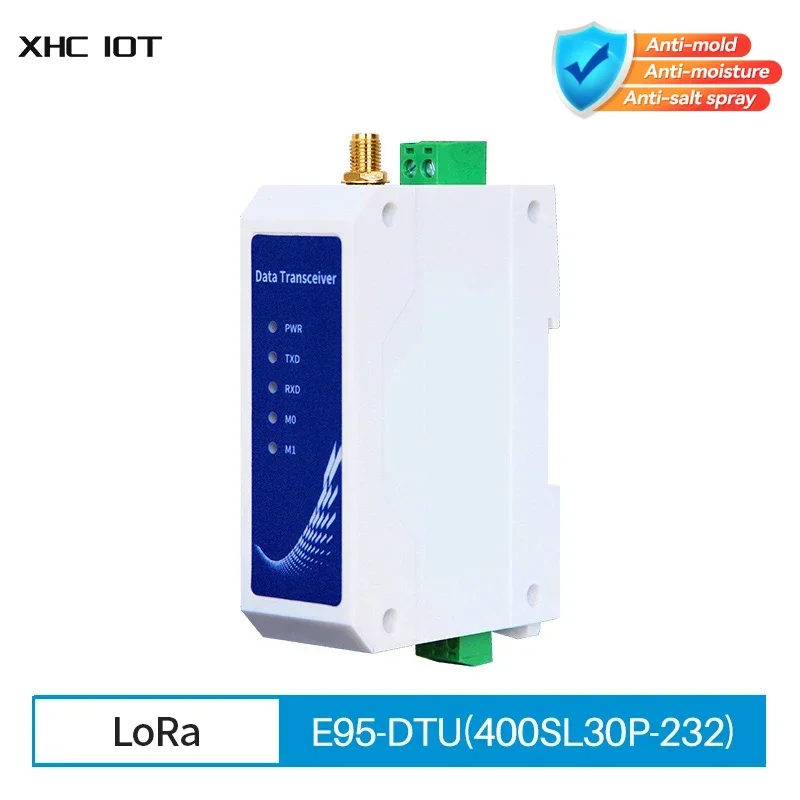 SX1268 LoRa RS232 Plus Version Modbus Modem 433Mhz 30dBm 10km Long Range E95-DTU(400SL30P-232) Anti-interference Wireless Radion
SX1268 LoRa RS232 Plus Version Modbus Modem 433Mhz 30dBm 10km Long Range E95-DTU(400SL30P-232) Anti-interference Wireless Radion