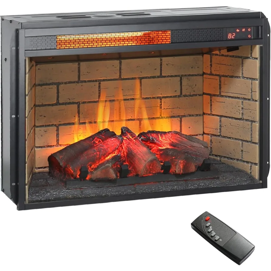 Электрический камин 26, электрический камин, вставка для ТВ-подставки, реалистичная смола, бревно, кирпичная стена, пульт дистанционного управления/таймер, регулируемый 4 пламени Bri
Электрический камин 26, электрический камин, вставка для ТВ-подставки, реалистичная смола, бревно, кирпичная стена, пульт дистанционного управления/таймер, регулируемый 4 пламени Bri