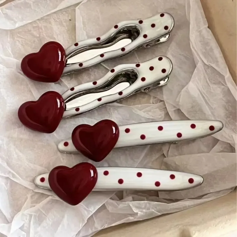 New Korean Red Hearted Cherry Polka Hair Clip with Sweet and Cute Side Hairbands and Hair Accessories for Women Girls
New Korean Red Hearted Cherry Polka Hair Clip with Sweet and Cute Side Hairbands and Hair Accessories for Women Girls