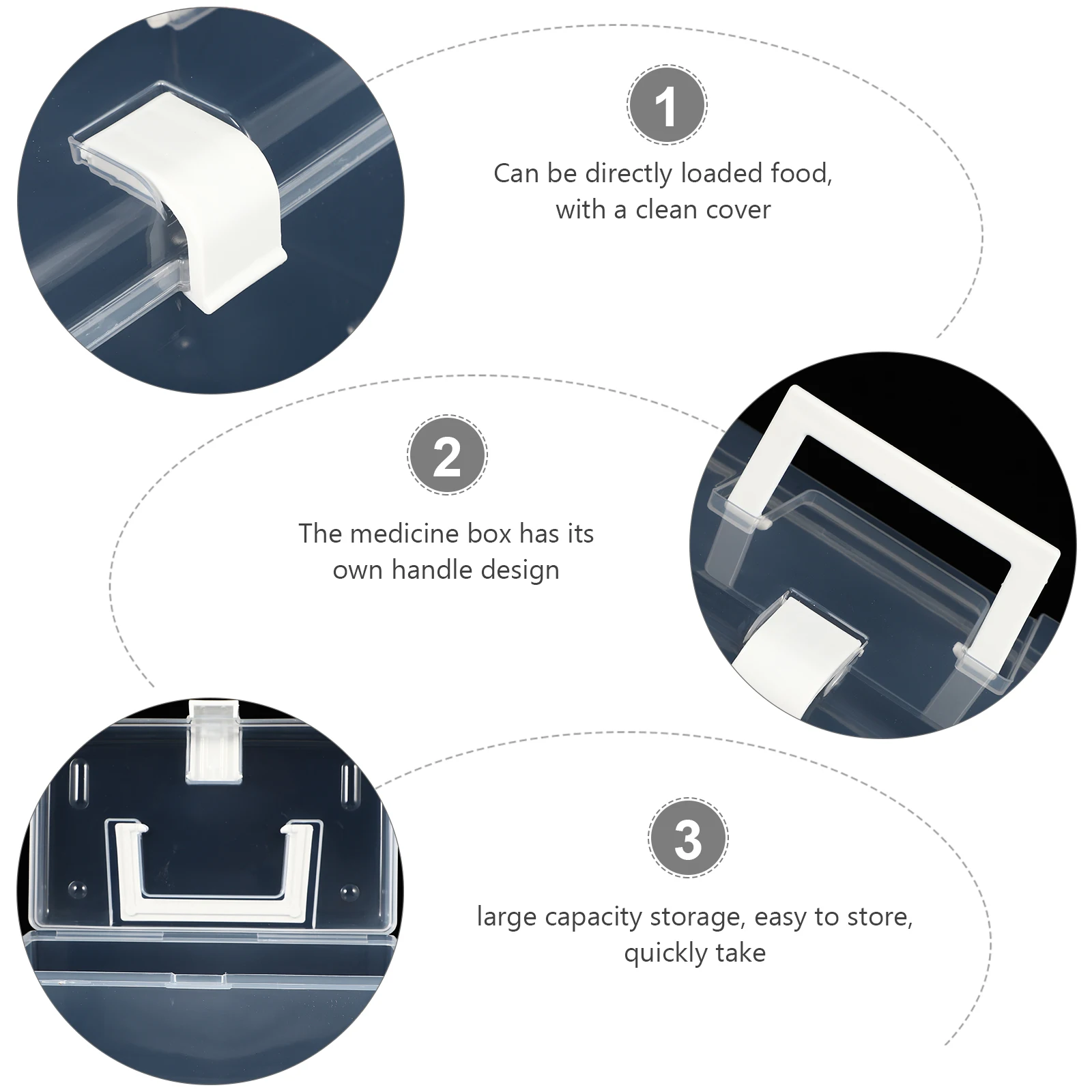 1pc Large Capacity Transparent Storage Box Portable Household Container For Medicine Pills Jewelry Organizing Sealed Case
1pc Large Capacity Transparent Storage Box Portable Household Container For Medicine Pills Jewelry Organizing Sealed Case