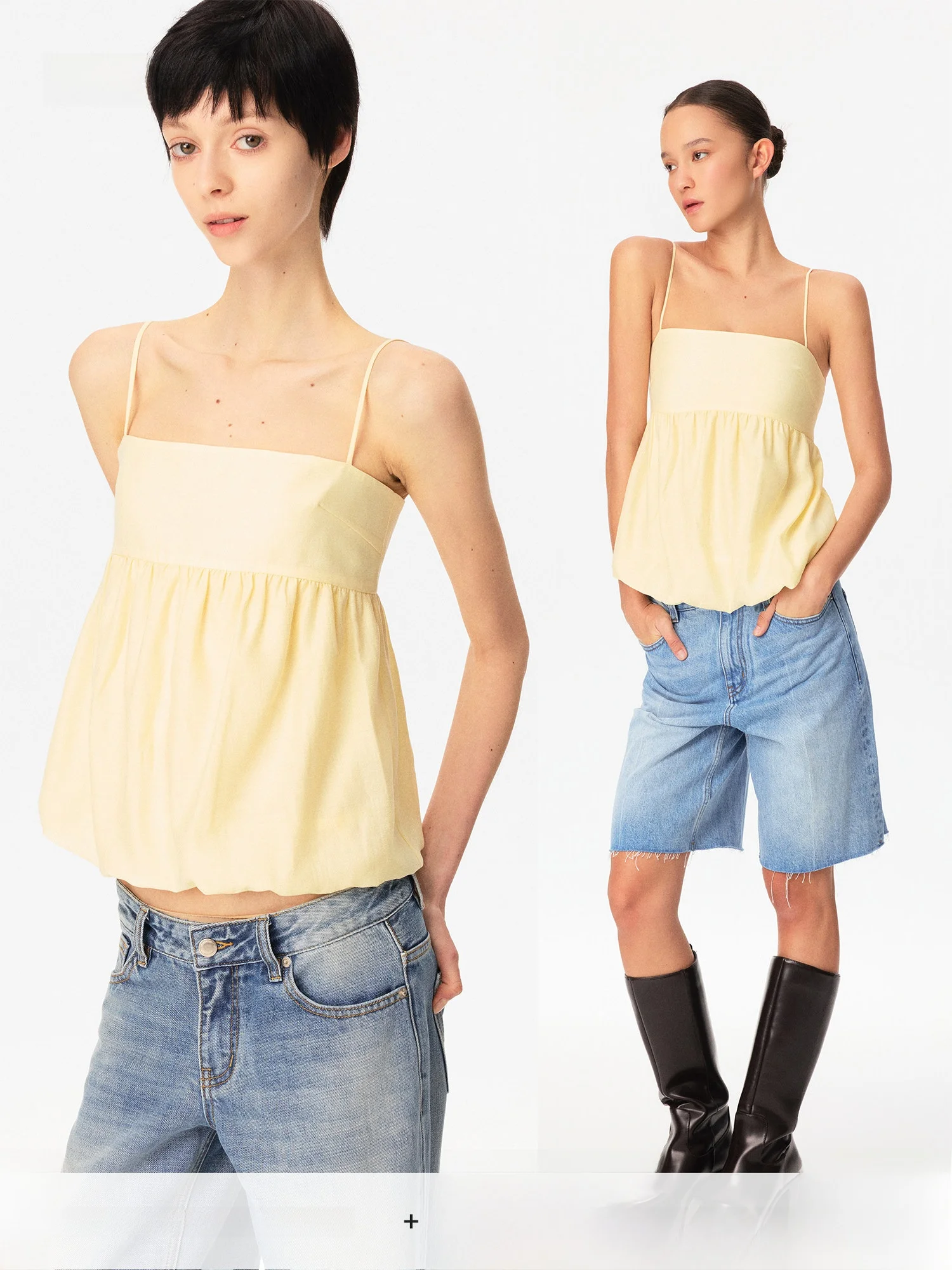 Acetate Fabric Yellow Tube Top Women's Design Sensation Breathable Vest Asymmetrical Commute Style Short Length Color
Acetate Fabric Yellow Tube Top Women's Design Sensation Breathable Vest Asymmetrical Commute Style Short Length Color