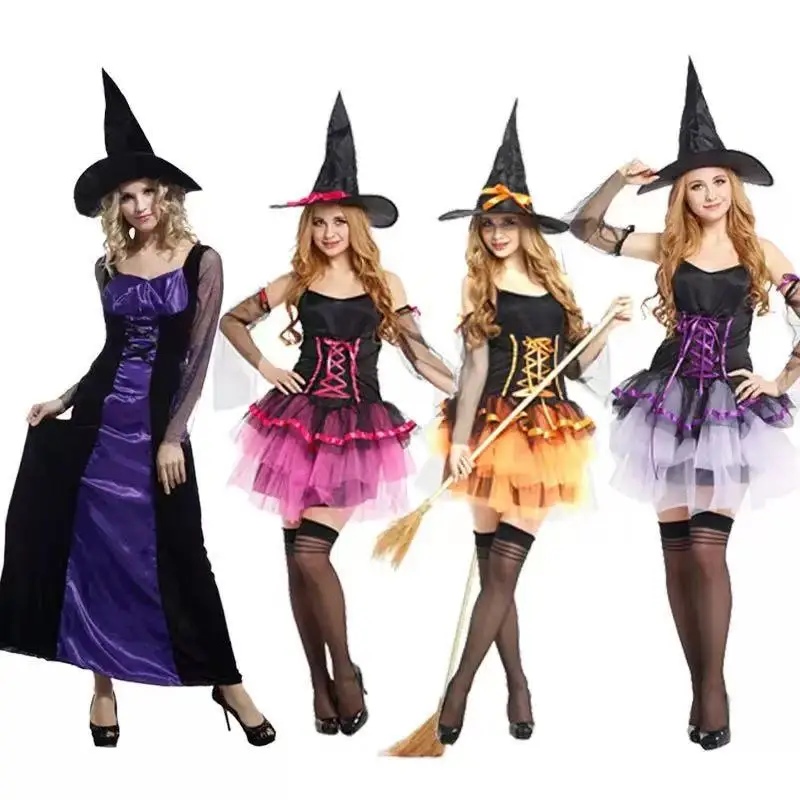 Sexy Witch Costume Set for Adults Halloween Masquerade Performance Outfit Witches Ensemble Skirt for Women's Halloween Costume
Sexy Witch Costume Set for Adults Halloween Masquerade Performance Outfit Witches Ensemble Skirt for Women's Halloween Costume