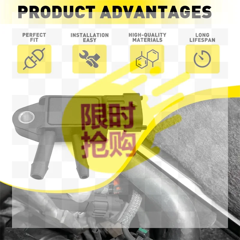 【CMO】Exhaust Pressure Sensor For Opel Vauxhall Astra H Zafira B Vectra C Signum SAAB 9-3 93185556 0281002784
【CMO】Exhaust Pressure Sensor For Opel Vauxhall Astra H Zafira B Vectra C Signum SAAB 9-3 93185556 0281002784
