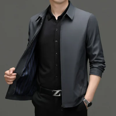 Luxury Business Jacket Brand Outerwear & Coats Men Jacket Spring Autumn New Fashion Turn Down Collar Smart Casual Classic
Luxury Business Jacket Brand Outerwear & Coats Men Jacket Spring Autumn New Fashion Turn Down Collar Smart Casual Classic