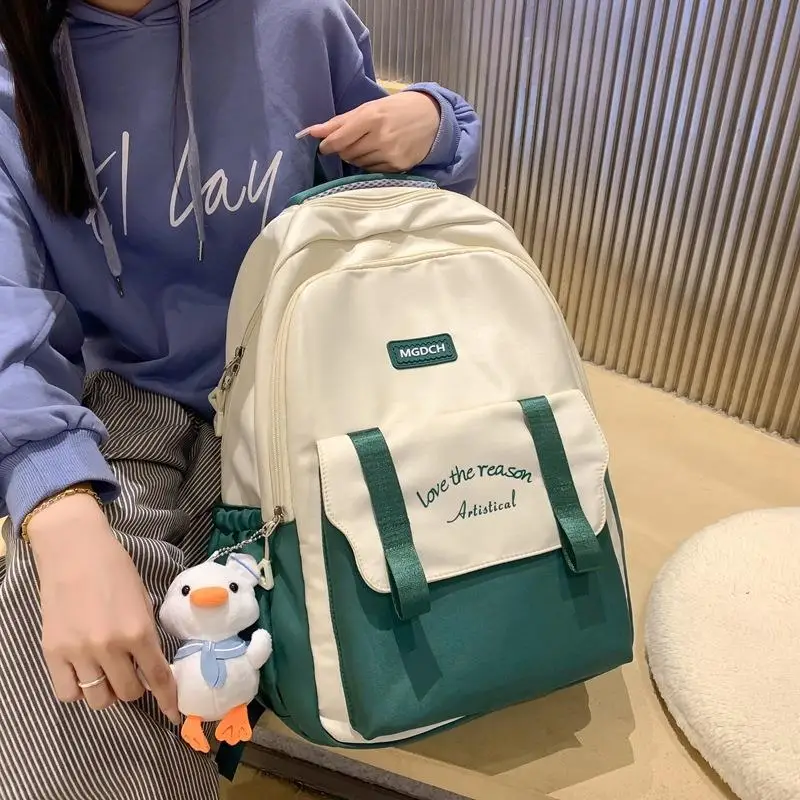 Large Capacity Laptop Bag Flip Cover Double Shoulder Backpack School Campus Women's Style Multilayer Bookbag Computer Bag
Large Capacity Laptop Bag Flip Cover Double Shoulder Backpack School Campus Women's Style Multilayer Bookbag Computer Bag