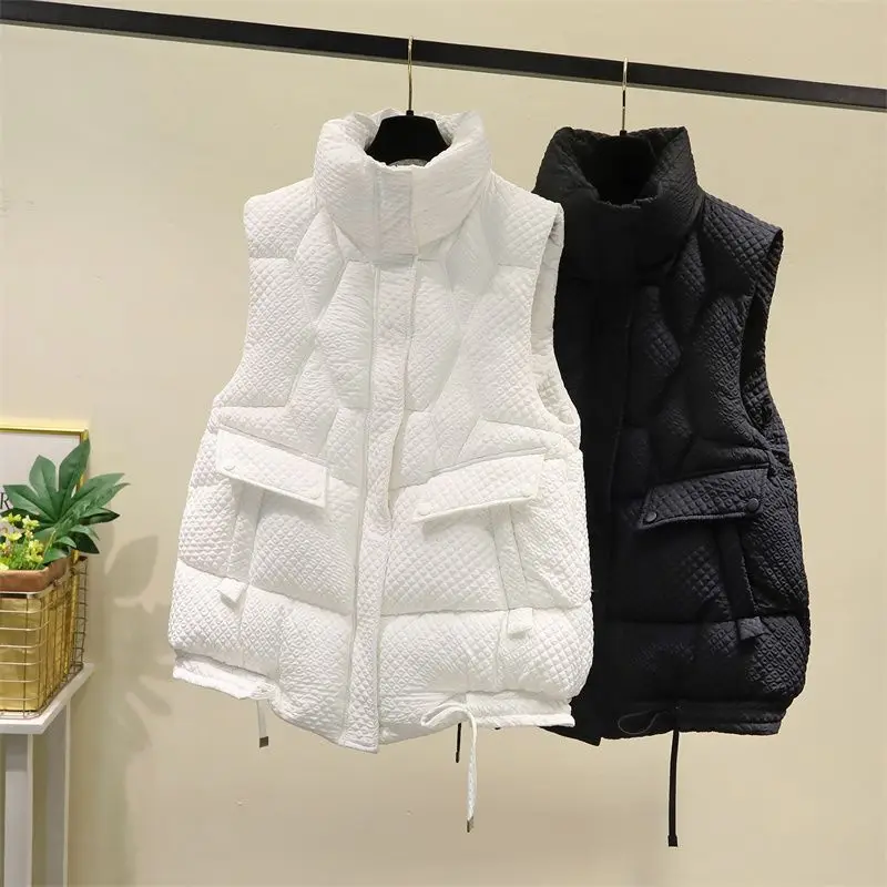 Down Cotton-Padded Jacket Waistcoat Vest Women's Fashion Loose Thick Warm Tank Top Cardigan Vests Coat 2025 Autumn Winter
Down Cotton-Padded Jacket Waistcoat Vest Women's Fashion Loose Thick Warm Tank Top Cardigan Vests Coat 2025 Autumn Winter