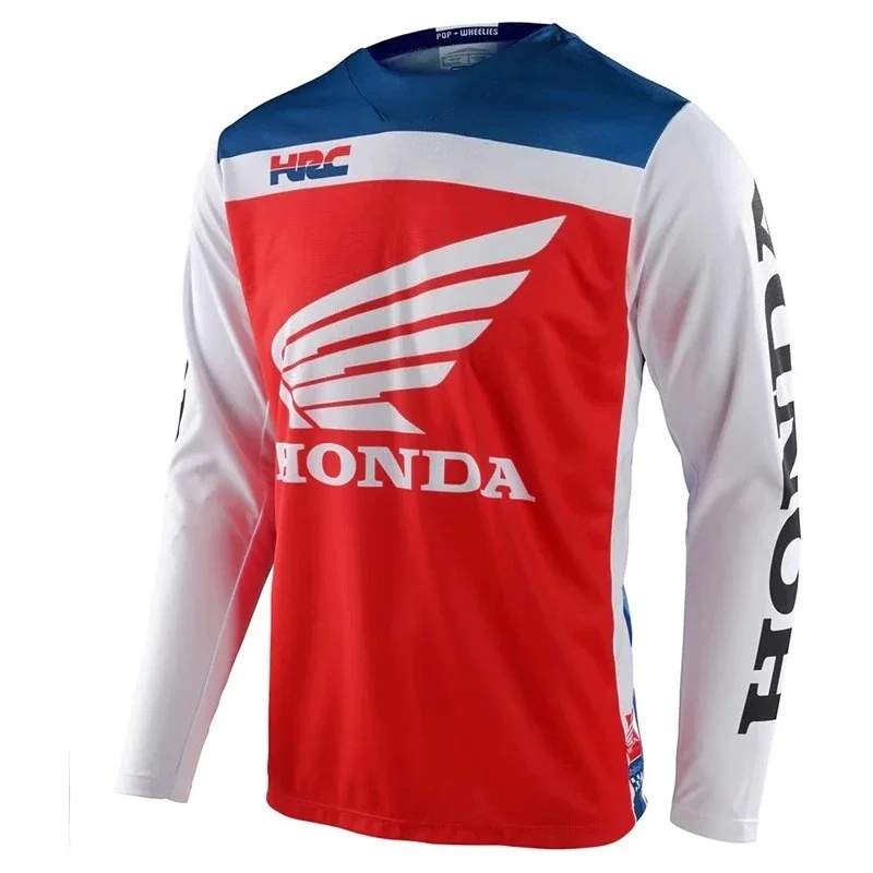 Мотоциклетная футболка для Honda F1 Racing, мужская дышащая одежда с длинным рукавом для горного велосипеда, DH MTB, внедорожный трикотаж для мотокросса
Мотоциклетная футболка для Honda F1 Racing, мужская дышащая одежда с длинным рукавом для горного велосипеда, DH MTB, внедорожный трикотаж для мотокросса