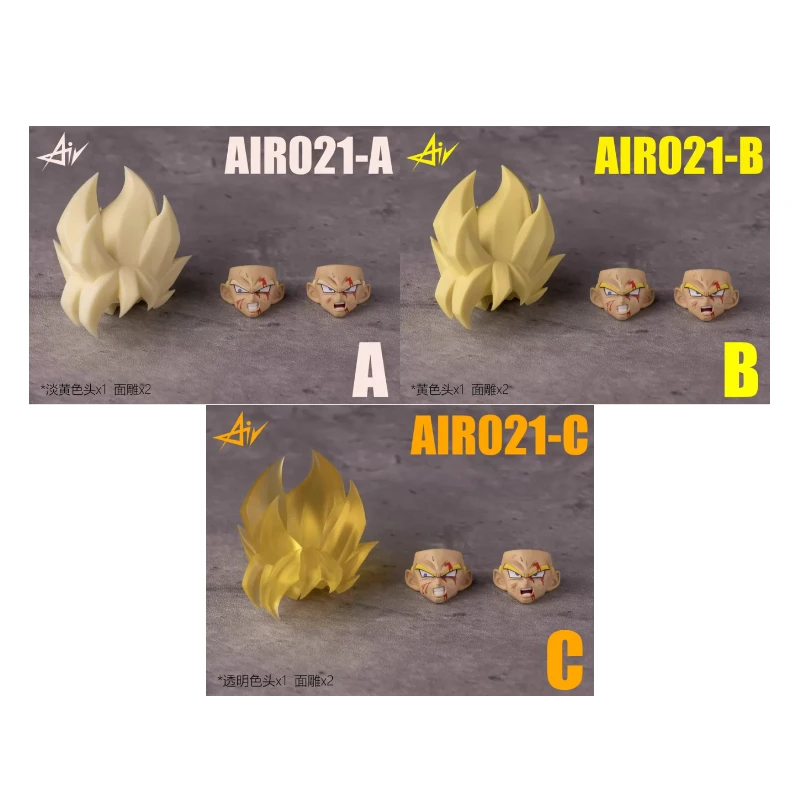 New! AIR Studio Air021 Weekly Color Head Sculpture Accessory Pack Adapted To SHF Legend Super Saiyan Goku3.0 Special Effects Kit
New! AIR Studio Air021 Weekly Color Head Sculpture Accessory Pack Adapted To SHF Legend Super Saiyan Goku3.0 Special Effects Kit