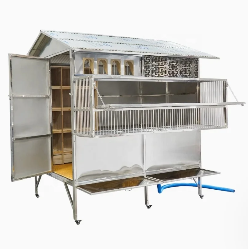 USMILEPET Stainless Steel Pigeon Cage Professional Pigeon Breeding Tossing Bird Breeding Factory Racing Pigeon Loft
USMILEPET Stainless Steel Pigeon Cage Professional Pigeon Breeding Tossing Bird Breeding Factory Racing Pigeon Loft