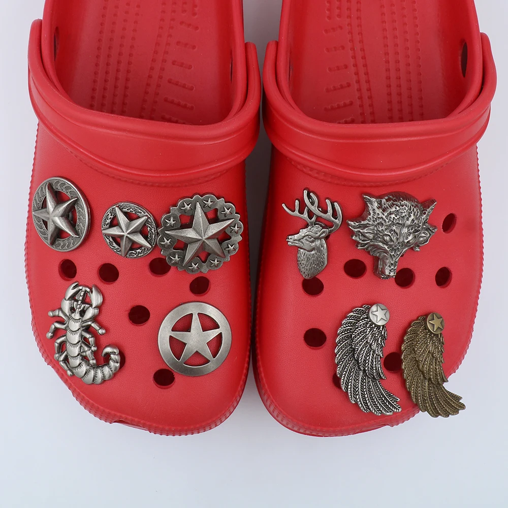 Halloween 크로크 Shoe Charm Accessories Detachable Metal Silvery Shoe Decorations Scorpion Animals Wings Punk Style Kids Gift 1 Pcs
Halloween 크로크 Shoe Charm Accessories Detachable Metal Silvery Shoe Decorations Scorpion Animals Wings Punk Style Kids Gift 1 Pcs