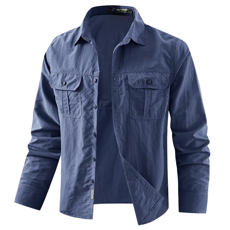 Men's Long Sleeve Shirt Back Hole Workwear Style Casual Fashion Slim Fit Nylon Material Pocket Design Summer Style Collar
Men's Long Sleeve Shirt Back Hole Workwear Style Casual Fashion Slim Fit Nylon Material Pocket Design Summer Style Collar