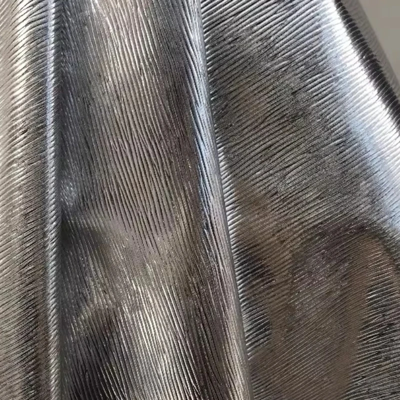 Silver Water Flow Pattern PU Elastic Soft Faux Leather Craft Fabric For Dress Skirt Bag Designer Synthetic Leather AC007
Silver Water Flow Pattern PU Elastic Soft Faux Leather Craft Fabric For Dress Skirt Bag Designer Synthetic Leather AC007