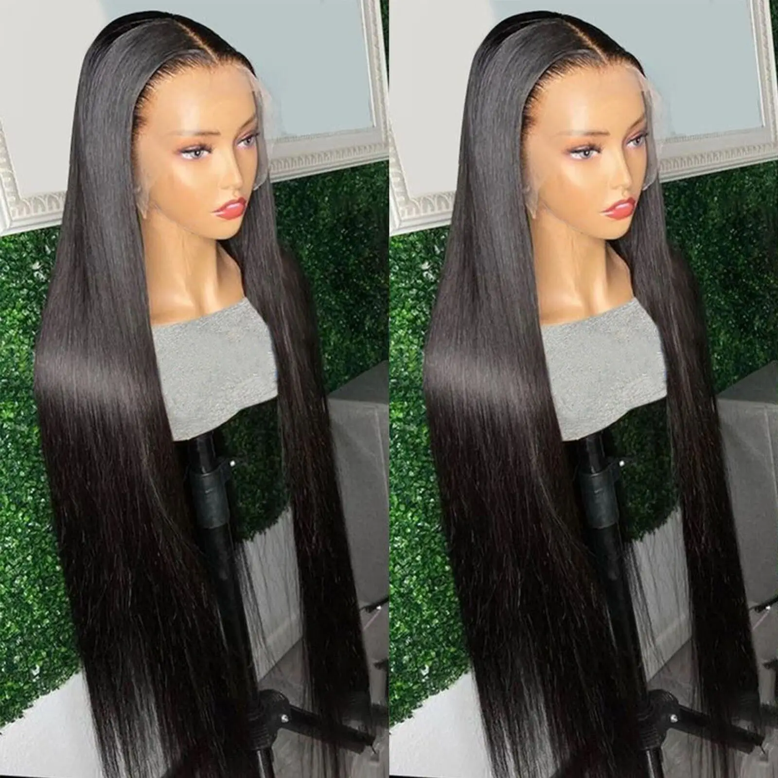 Women Black Hair Lace Front Wigs Synthetic Long Straight Wig Heat Resistant 32''
Women Black Hair Lace Front Wigs Synthetic Long Straight Wig Heat Resistant 32''