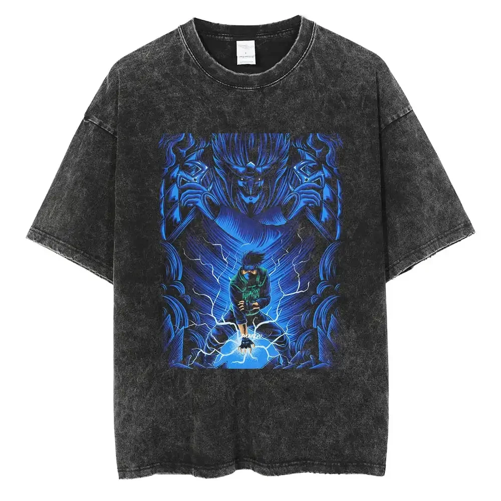 Summer New Style Vintage Wash with Water Black Large Size T-shirt Harajuku Anime Naruto Print T-Shirt Summer Short Loose
Summer New Style Vintage Wash with Water Black Large Size T-shirt Harajuku Anime Naruto Print T-Shirt Summer Short Loose