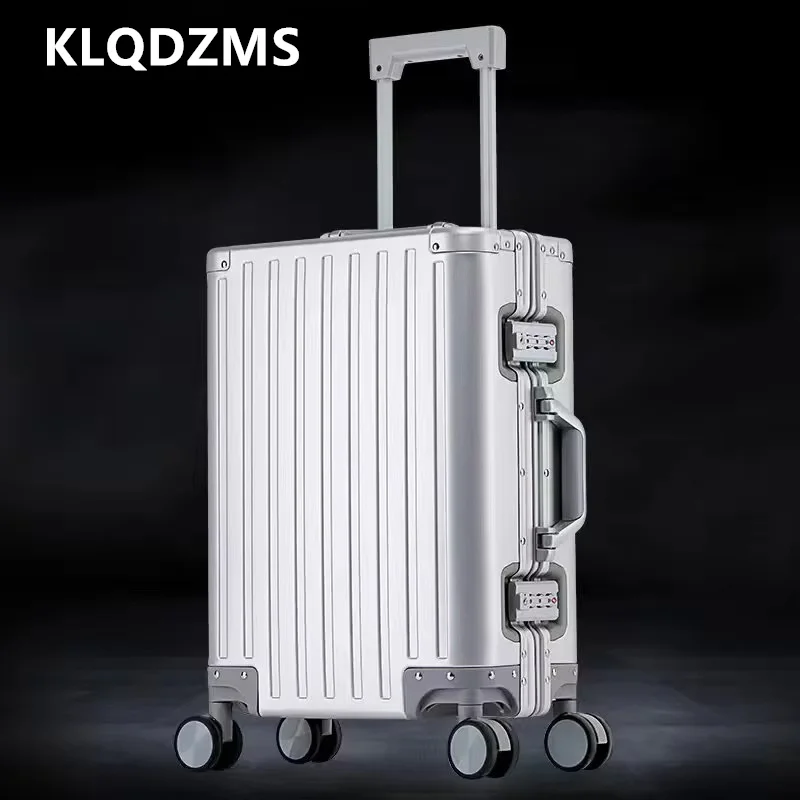KLQDZMS Suitcase on Wheels Full Aluminum Magnesium Alloy Boarding Box Men's Business Trolley Case 20"24"26"28 Inch Luggage
KLQDZMS Suitcase on Wheels Full Aluminum Magnesium Alloy Boarding Box Men's Business Trolley Case 20"24"26"28 Inch Luggage