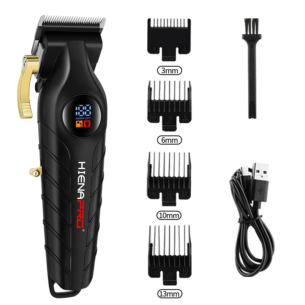 Hiena Electric Hair Clipper Kit Professional Barber Salon Hair Cutting Machine Men's Portable Cordless Hair Beard Trimmer Razor
Hiena Electric Hair Clipper Kit Professional Barber Salon Hair Cutting Machine Men's Portable Cordless Hair Beard Trimmer Razor