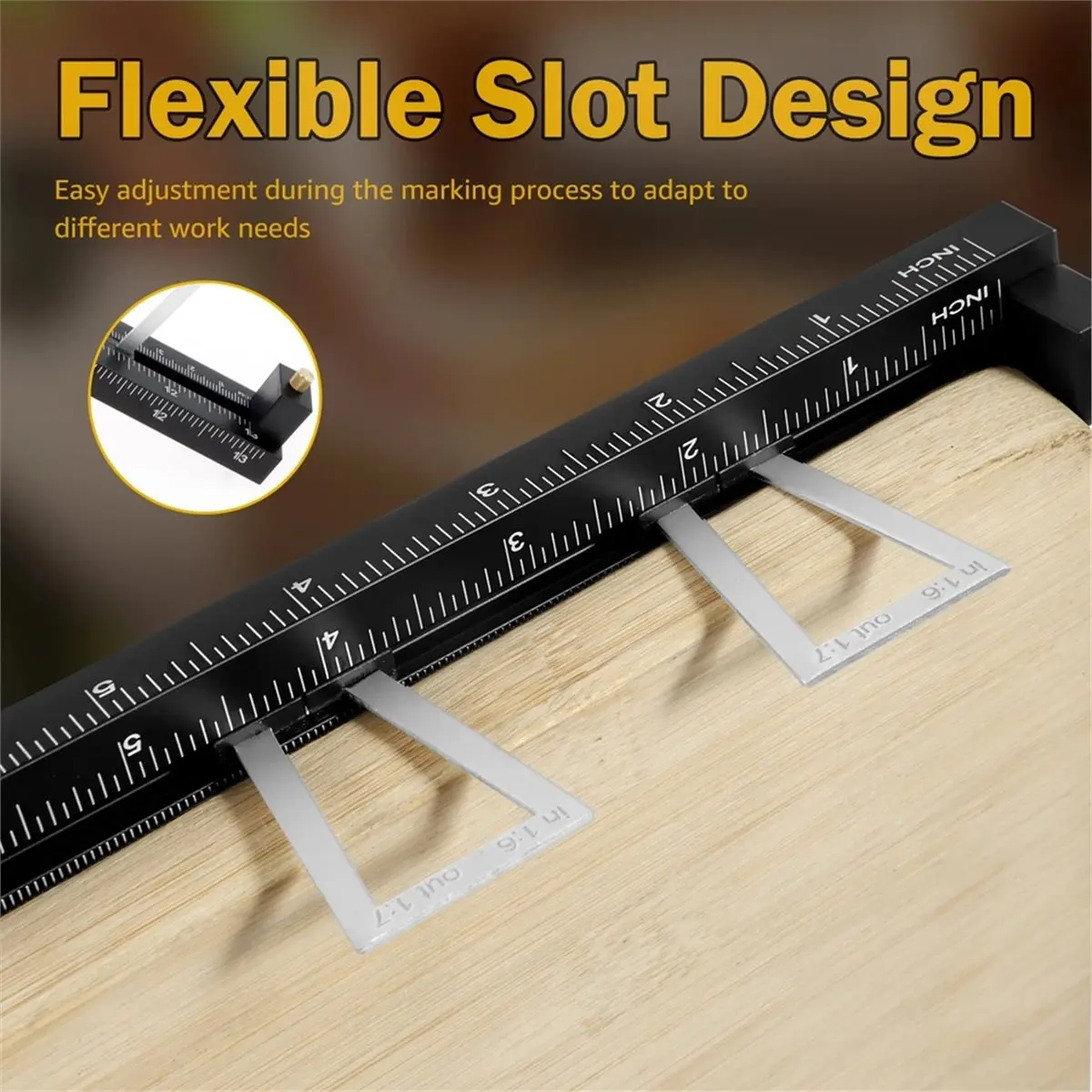 Dovetail Jig Wheel Marking Gauge Kit Length 35cm Metric and Imperial Scales Aluminum Multifunctional Woodworking Scribing Tool
Dovetail Jig Wheel Marking Gauge Kit Length 35cm Metric and Imperial Scales Aluminum Multifunctional Woodworking Scribing Tool