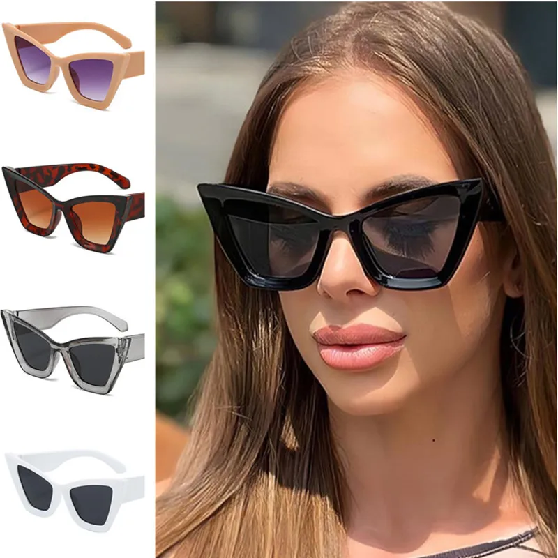 Fashion Sun Glasses Women Anti-UV Spectacles Retro Eyeglasses Oversize Frame Ornamental Cat Eye Sunglasses
Fashion Sun Glasses Women Anti-UV Spectacles Retro Eyeglasses Oversize Frame Ornamental Cat Eye Sunglasses