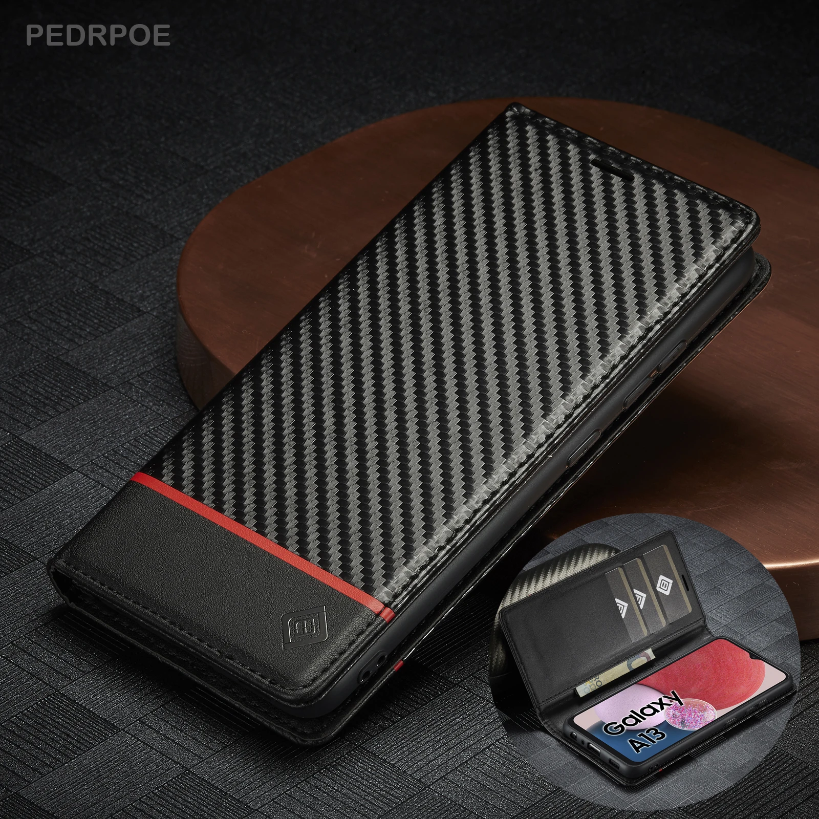 Кожаный чехол-книжка из углеродного волокна для Samsung Galaxy A72 A71 A53 A52 A51 A33 A32 A22 A13 A12 A02S M70s M40s, чехол для телефона
Кожаный чехол-книжка из углеродного волокна для Samsung Galaxy A72 A71 A53 A52 A51 A33 A32 A22 A13 A12 A02S M70s M40s, чехол для телефона