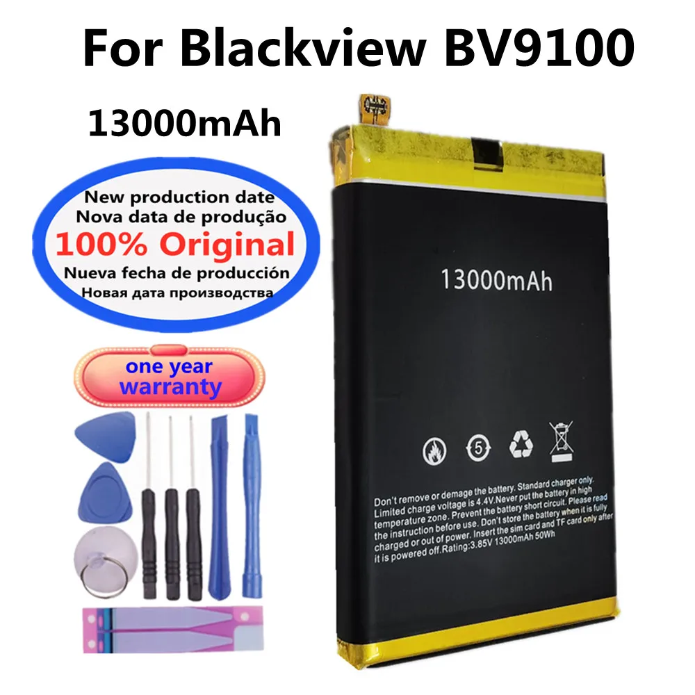 New 13000mAh 100% Original High Quality Battery For Blackview BV9100 Mobile Phone Battery Batteria In Stock + Tools
New 13000mAh 100% Original High Quality Battery For Blackview BV9100 Mobile Phone Battery Batteria In Stock + Tools