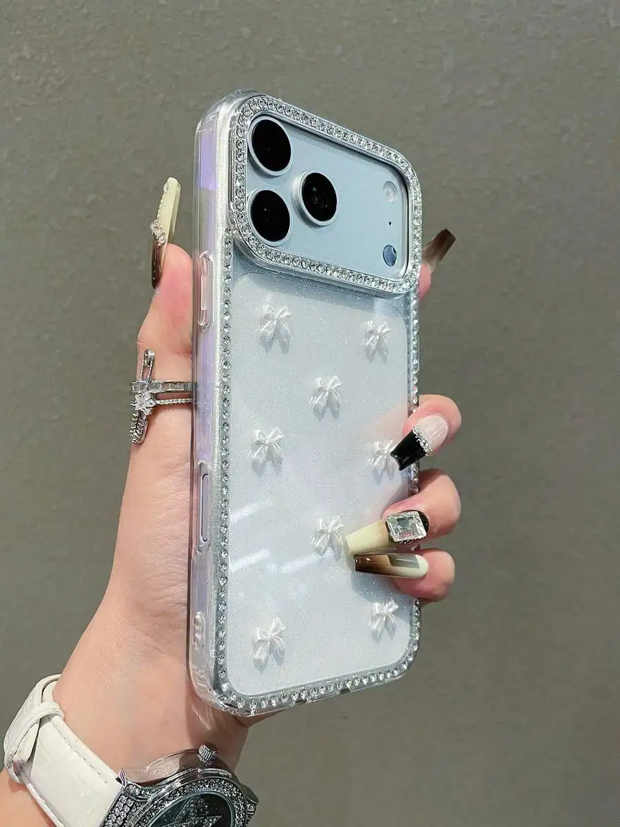 Luxury 3D Bowknot Rhinestone TPU Phone Case Full Coverage For iPhone 15 14 13 Pro Max
Luxury 3D Bowknot Rhinestone TPU Phone Case Full Coverage For iPhone 15 14 13 Pro Max