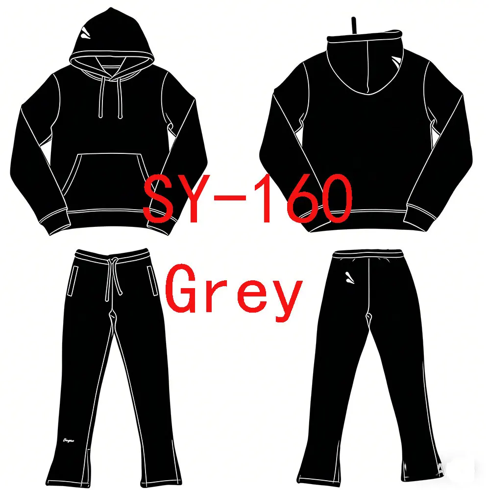 SY-160 Уличная одежда для бега, толстовки и брюки, комплект спортивного костюма, мужская одежда, хлопковые толстовки Y2k, топы, брюки, мужская одежда черного цвета
SY-160 Уличная одежда для бега, толстовки и брюки, комплект спортивного костюма, мужская одежда, хлопковые толстовки Y2k, топы, брюки, мужская одежда черного цвета