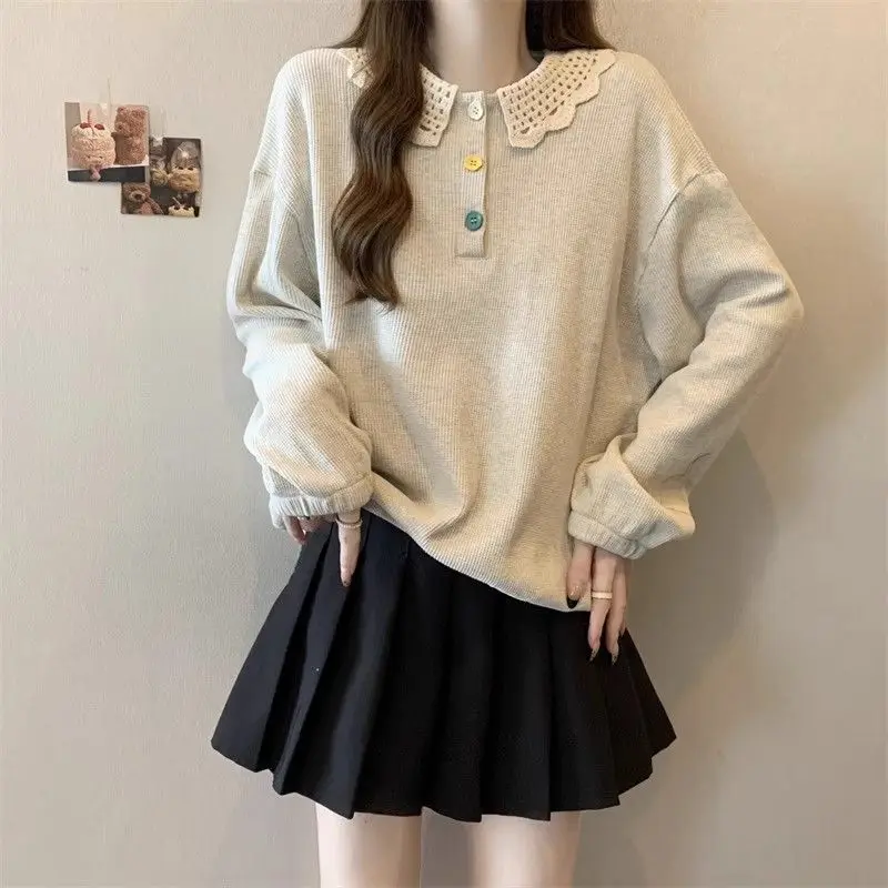 Autumn Winter Women Korean Style Casual Streetwear Y2K Fleece Thick Sweatshirt Female Sweet Chic Long Sleeve Loose Pullover Tops
Autumn Winter Women Korean Style Casual Streetwear Y2K Fleece Thick Sweatshirt Female Sweet Chic Long Sleeve Loose Pullover Tops