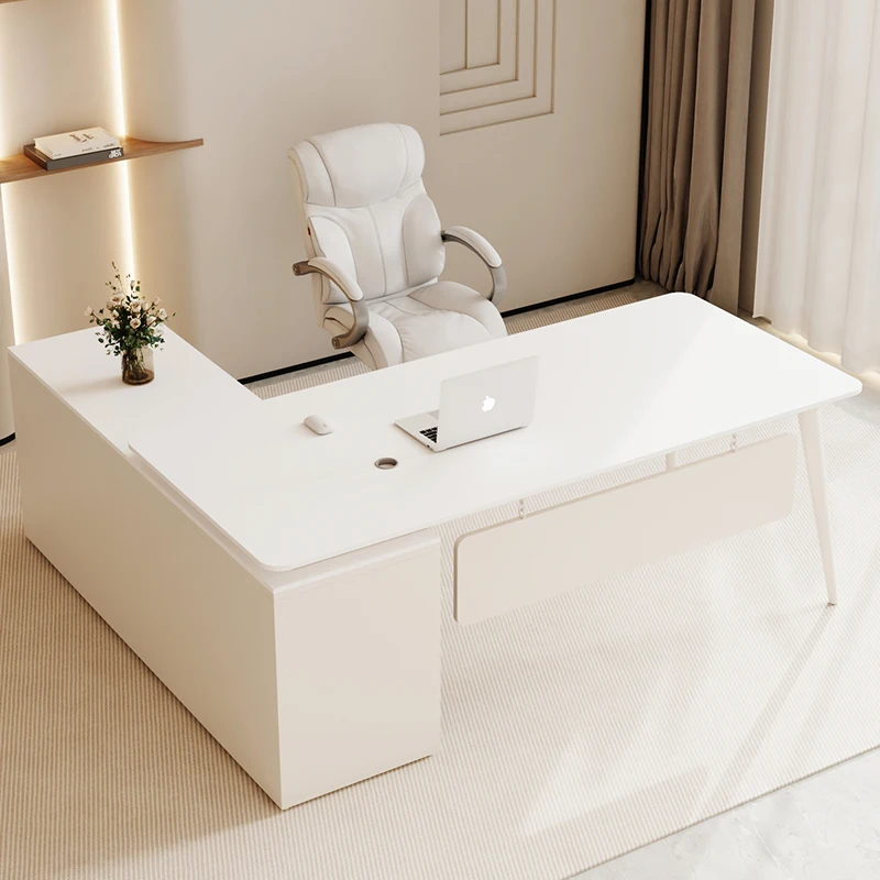 Simple Luxury Cream Style Boss Desk White Writing Desk For Small Financial Medical Beauty & Office Desk
Simple Luxury Cream Style Boss Desk White Writing Desk For Small Financial Medical Beauty & Office Desk