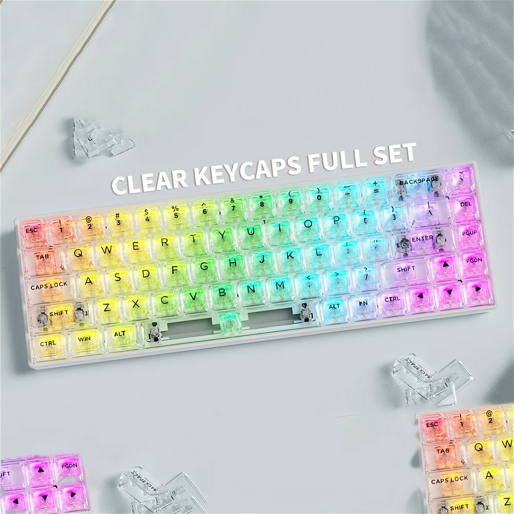 Transparent Key Cap Set PC 155 Key Large Set NSA Highly Suitable for 60/64/84/98/108 Mechanical Keyboard MX Switch
Transparent Key Cap Set PC 155 Key Large Set NSA Highly Suitable for 60/64/84/98/108 Mechanical Keyboard MX Switch