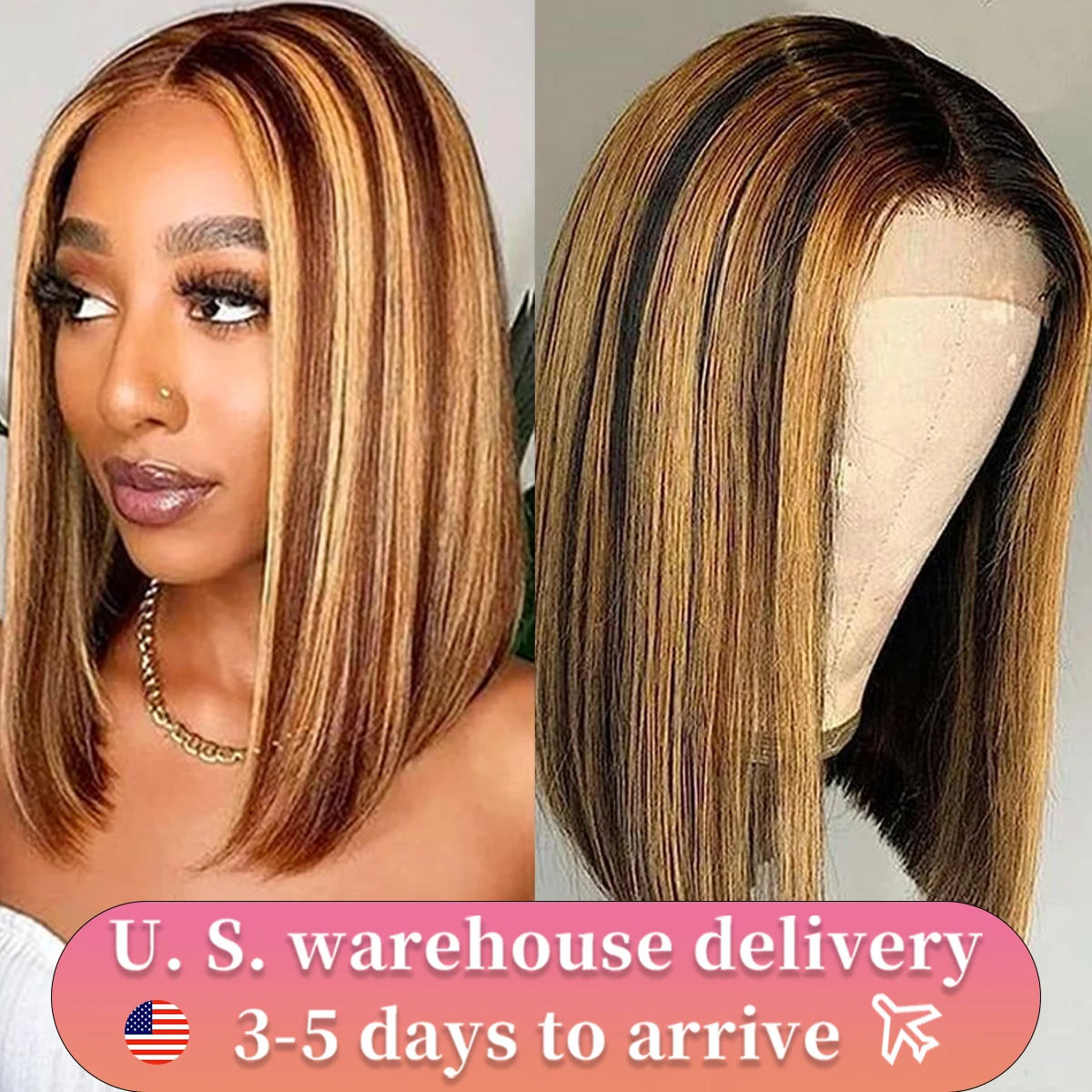 Highlight P4/27 Peruvian Remy Hair Short Bob Ombre Human Hair Wigs Blond Wig Straight Bob Wig Wear And Go Glueless Wig Human
Highlight P4/27 Peruvian Remy Hair Short Bob Ombre Human Hair Wigs Blond Wig Straight Bob Wig Wear And Go Glueless Wig Human