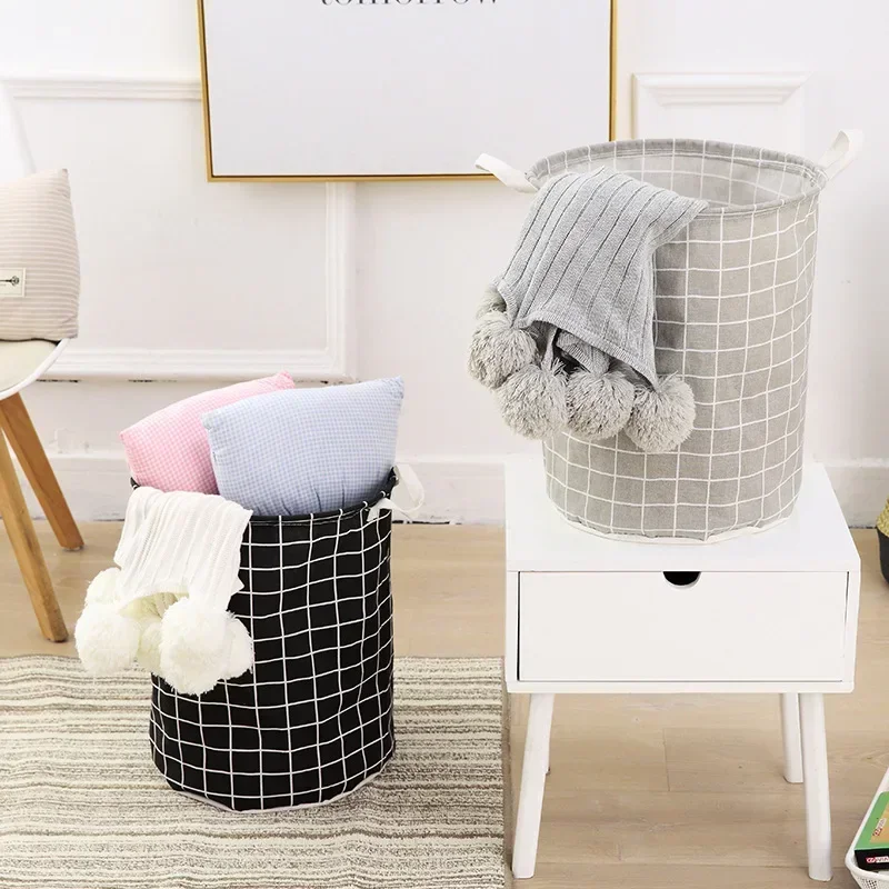Cotton Linen Dirty Laundry Basket Foldable Round Waterproof Organizer Bucket Clothing Children Toy Large Capacity Storage Home
Cotton Linen Dirty Laundry Basket Foldable Round Waterproof Organizer Bucket Clothing Children Toy Large Capacity Storage Home