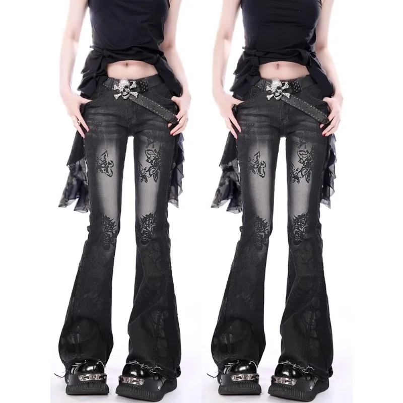 Flared Jeans for Woman Jorts Jeans Slim Pants Y2k Women Shoujo Girl Style Women's Spring Clothes Coquette Jean Baggy Clothing
Flared Jeans for Woman Jorts Jeans Slim Pants Y2k Women Shoujo Girl Style Women's Spring Clothes Coquette Jean Baggy Clothing