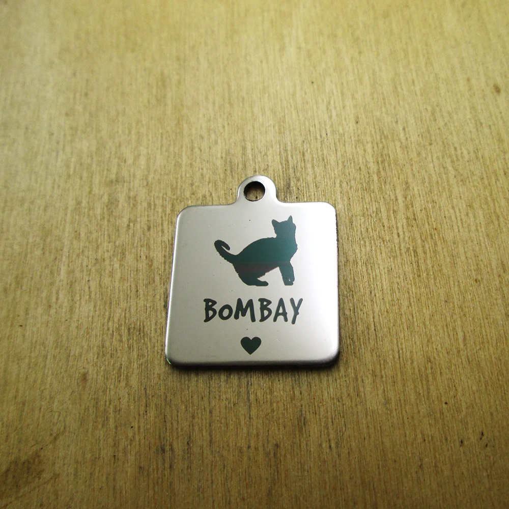 20pcs--Bombay pet mimi stainless steel charms Laser Engraved DIY Charms Pendants
20pcs--Bombay pet mimi stainless steel charms Laser Engraved DIY Charms Pendants