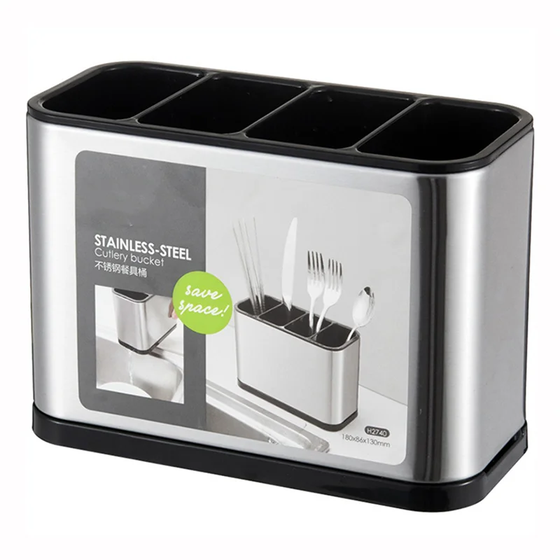 AT29-2X Kitchen Cutlery Organizer Knife Stand Plastic Drain Storage Holder Spoon Fork Chopstick Kitchenware Cooking Tool
AT29-2X Kitchen Cutlery Organizer Knife Stand Plastic Drain Storage Holder Spoon Fork Chopstick Kitchenware Cooking Tool