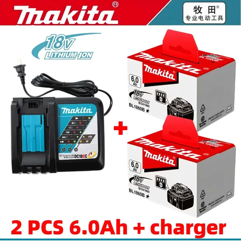 NEW Authentic Makita 6Ah/5Ah/3Ah for Makita 18V Battery BL1830B BL1850B BL1850 BL1840 BL1860 BL1815 Replacement Lithium Battery
NEW Authentic Makita 6Ah/5Ah/3Ah for Makita 18V Battery BL1830B BL1850B BL1850 BL1840 BL1860 BL1815 Replacement Lithium Battery