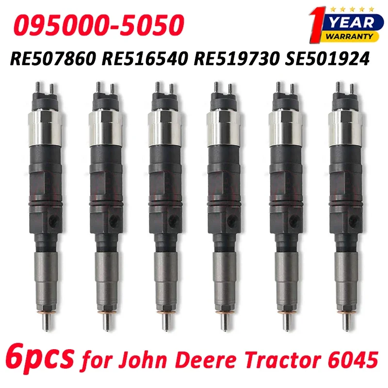 6 шт. форсунок для дизельных двигателей 095000-5050 для тракторов John Deere 6045 RE507860 RE516540 RE519730 SE501924
6 шт. форсунок для дизельных двигателей 095000-5050 для тракторов John Deere 6045 RE507860 RE516540 RE519730 SE501924