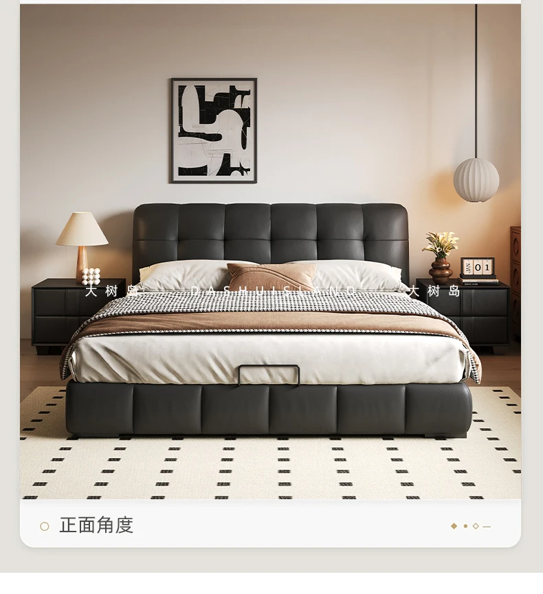 Home Puff Bed Retro Cream Wind Master Bedroom Double Bed Medium Antique Storage Leather Bed
Home Puff Bed Retro Cream Wind Master Bedroom Double Bed Medium Antique Storage Leather Bed